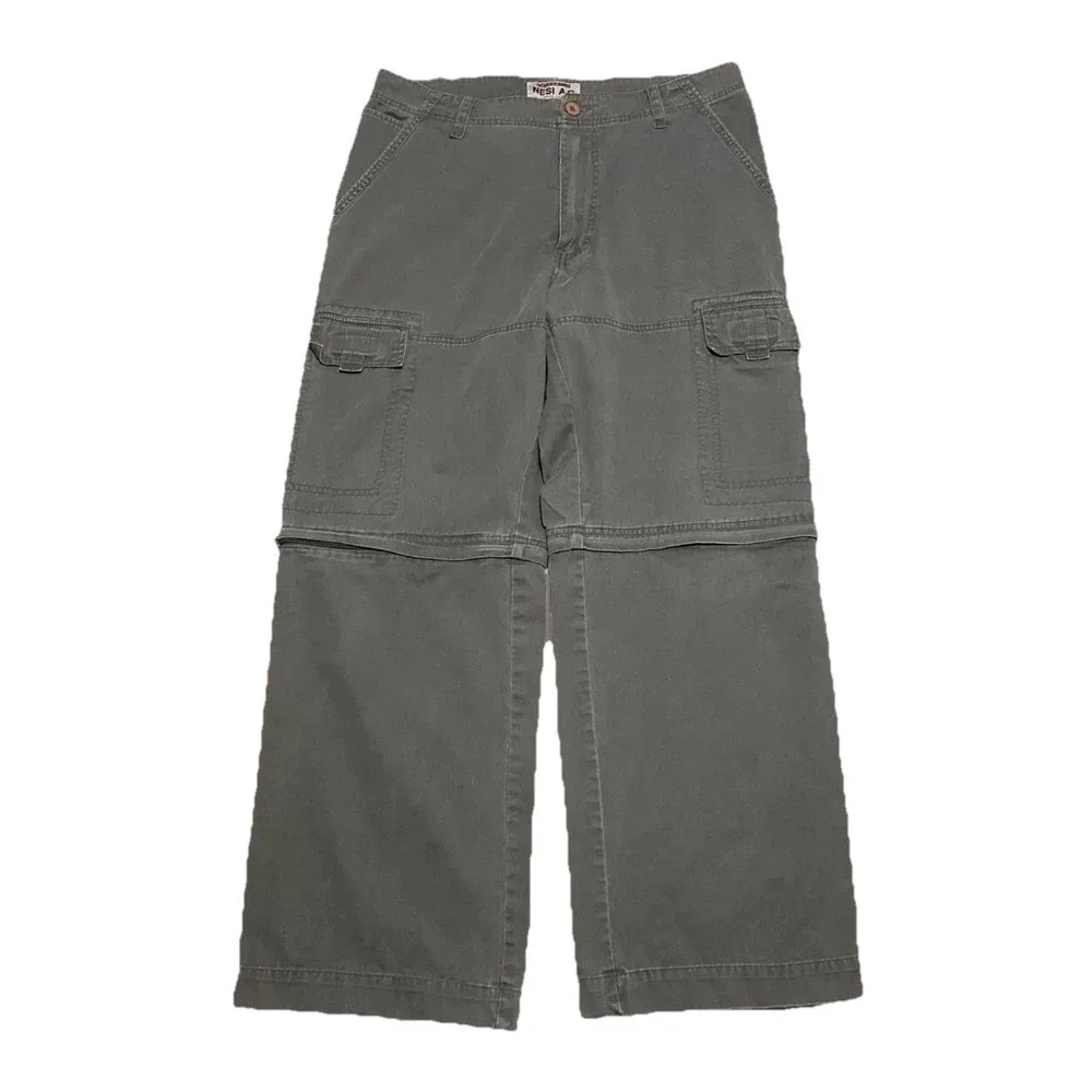 Authentic Nesi A.G. Active Lifestyle Cargo Pants/Shorts Mens Size 35/36 Baggy